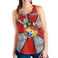 Mate Ma'a Tonga - Women's Tank Tongan Patterns - LT20 Black - Polynesian Pride