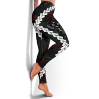 Kosrae Micronesian Women Legging - Chain Polynesian - Polynesian Pride