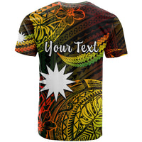 Custom Nauru Polynesian Hibiscus Naoero Reggae T Shirt LT14 - Polynesian Pride