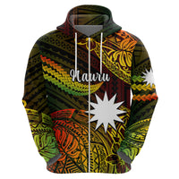Custom Nauru Polynesian Hoodie Hibiscus Naoero Reggae LT14 - Polynesian Pride