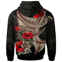 American Samoa Hoodie Polynesian Tribal Vintage Style - Polynesian Pride