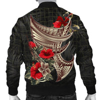 American Samoa Bomber Jacket - Polynesian Tribal Vintage Style - Polynesian Pride