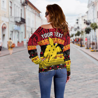 (Custom Personalised) Papua New Guinea Christmas Off Shoulder Sweater Raggiana Loved LT13 - Polynesian Pride
