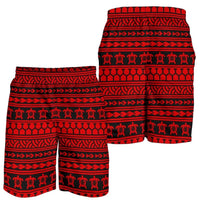 Polynesian Tattoo Tribal Red Men's Short Men's Shorts Red - Polynesian Pride