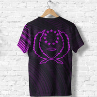 Pohnpei T Shirt Pohnpei Flag Tattoo Style Special Pink - Polynesian Pride