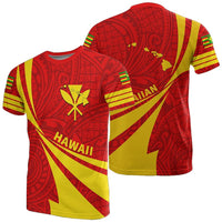 Kanaka Maoli Polynesian T Shirt Doma Style Unisex Red - Polynesian Pride