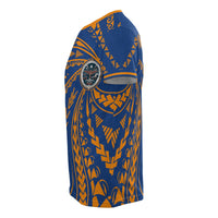 Marshall Islands T Shirt Marshall Islands Seal Swirling Style - Polynesian Pride