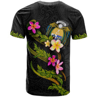 Nauru Polynesian T Shirt Plumeria Tribal - Polynesian Pride