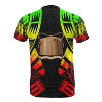 Tokelau T Shirt Tokelauan Coat of Arms Polynesian Tattoo Reggae Style - Polynesian Pride