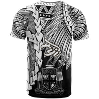 Fiji Polynesian T Shirt Tribal Wave Tattoo White - Polynesian Pride