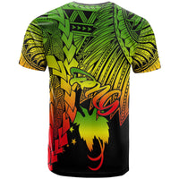 Papua New Guinea Polynesian T Shirt Tribal Wave Tattoo Reggae - Polynesian Pride