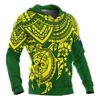 Cook Islands Hoodie Polynesian Turtle - Polynesian Pride