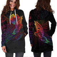 Tahiti Hoodie Dress - Butterfly Polynesian Style - Polynesian Pride
