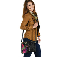Polynesian Custom Personalised Shoulder Handbag - Hibiscus Pattern - Polynesian Pride