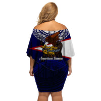 American Samoa Independence Anniversary Pride Off Shoulder Short Dress - LT12 - Polynesian Pride