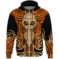 hawaiiIkaika Kanaka Zip Hoodie Unisex Orange - Polynesian Pride