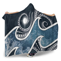Marshall Islands Polynesian Hooded Blanket - Ocean Style - Polynesian Pride