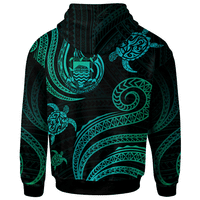 Tuvalu Hoodie Polynesian Turtle With Pattern - Polynesian Pride