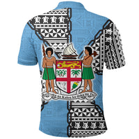 Fiji Polynesian Band Tattoo Polo Shirt LT20 - Polynesian Pride