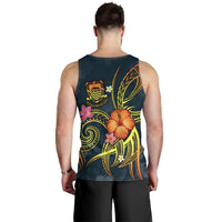 Tuvalu Polynesian Men's Tank Top - Legend of Tuvalu (Blue) - Polynesian Pride