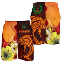 Pohnpei Men's Shorts - Tribal Tuna Fish - Polynesian Pride