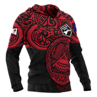 American Samoa Hoodie National Pride (Red) - Polynesian Pride