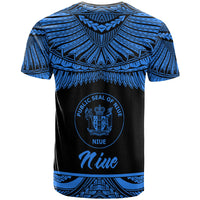 Niue Polynesian T Shirt Niue Pride Blue Version - Polynesian Pride