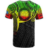 Northern Mariana Islands Polynesian T Shirt Reggae Tattoo Pattern - Polynesian Pride