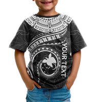 Papua New Guinea Polynesian Custom T Shirt Papua New Guinea Waves (White) - Polynesian Pride