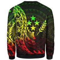 Kosrae Sweatshirt - Custom Personalised Polynesian Pattern Style Reggae Color - Polynesian Pride