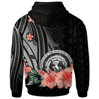 Northern Mariana Islands Zip Hoodie Polynesian Hibiscus Pattern Style - Polynesian Pride