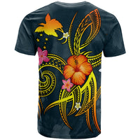Papua New Guinea Polynesian Custom T Shirt Legend of Papua New Guinea (Blue) - Polynesian Pride