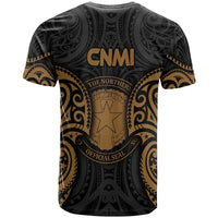 Northern Mariana Islands Polynesian T Shirt CNMI Spirit Gold - Polynesian Pride