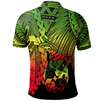 Tonga Polynesian Custom Polo Tribal Wave Tattoo Reggae - Polynesian Pride