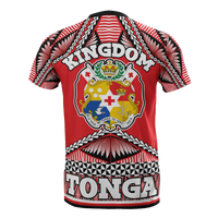 Tonga Polynesian T Shirt Tonga Coat of Arms - Polynesian Pride
