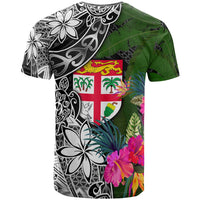 Fiji T Shirt Turtle Plumeria Banana Leaf - Polynesian Pride