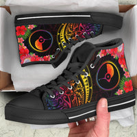 Yap State High Top Shoes - Tropical Hippie Style - Polynesian Pride