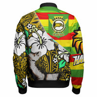 Hawaii Nanakuli High & Intermediate School Polynesian Patronage Bomber Jacket - The Golden Hawk Bloods In My Veins LT10 - Polynesian Pride