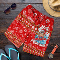 Hawaii Christmas Santas Surf Mele Kalikimaka Men Short - LT2 RED - Polynesian Pride