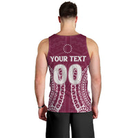 (Custom Personalised) Cook Islands Mangaia Men Tank Top - Tribal Pattern - LT12 - Polynesian Pride