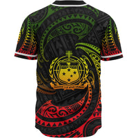 Samoa Polynesian Baseball Shirt - Reggae Tribal Wave - Polynesian Pride
