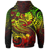 Tahiti Hoodie Reggae Shark Polynesian Tattoo - Polynesian Pride