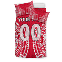 (Custom Personalised) Cook Islands Atiu Bedding Set - Tribal Pattern - LT12 - Polynesian Pride