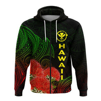 Hawaii Polynesian Zip Hoodie Ohia Lehua LT12 - Polynesian Pride