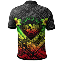 Hawaii Custom Polo Shirt Reggae Seal Polynesian Patterns - Polynesian Pride
