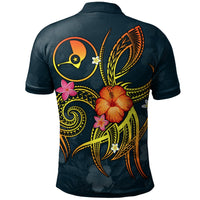 YAP Polynesian Polo Shirt Legend of YAP (Blue) - Polynesian Pride