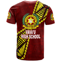 Tonga Vavau High School Tongan Patterns T Shirt LT12 - Polynesian Pride