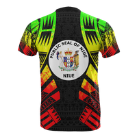 Niue T Shirt Niue Seal Polynesian Tattoo Reggae Style Unisex Reggae - Polynesian Pride