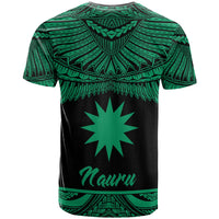 Nauru Polynesian T Shirt Nauru Pride Green Version - Polynesian Pride