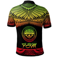 Federated States of Micronesia Polo Shirt Polynesian Tattoo Reggae Version - Polynesian Pride